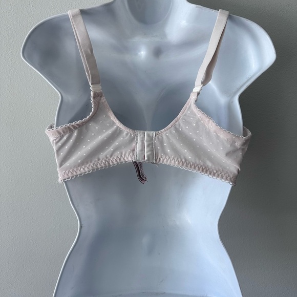 Victoria's Secret Dream Angels Push Up Bra W/out Padding Dot Lace Coconut 38DDD - Picture 3 of 10